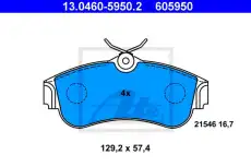 Тормозные колодки дисковые ATE 13.0460-5950.2