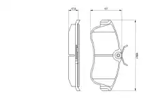 Тормозные колодки дисковые BOSCH 0 986 461 147