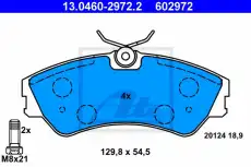 Тормозные колодки дисковые ATE 13.0460-2972.2