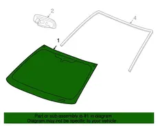WINDSHIELD,(INCLS 4,5) 15875790 PONTIAC