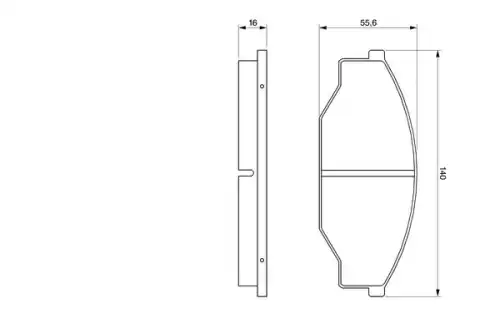 Тормозные колодки дисковые BOSCH 0 986 424 382