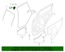 Уплотнитель двери SUBARU 63563SJ230