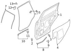 Уплотнитель двери SUBARU 63563SJ230