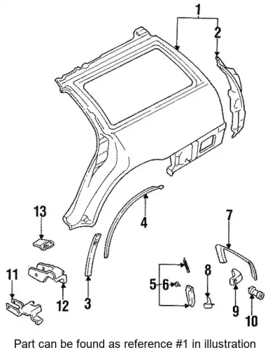 Крыло SUBARU 51410AA591