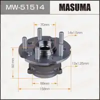 Ступица MASUMA MW51514