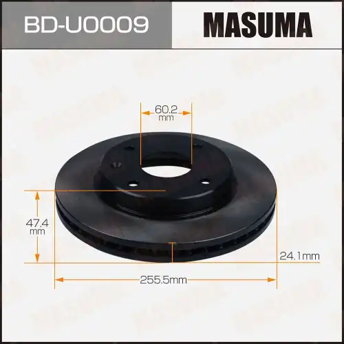 Тормозной диск MASUMA BD-U0009
