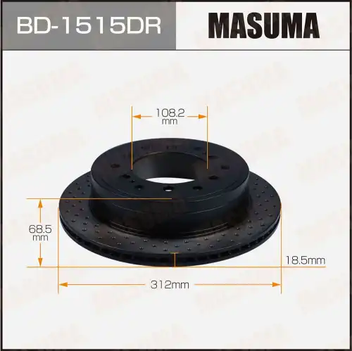 Тормозной диск MASUMA BD-1515DR