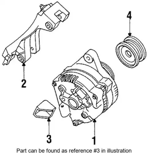 BRACE (ALTERNATOR) F5RZ-10B315-A FORD