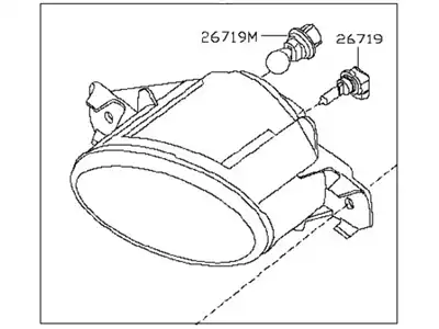 Фара противотуманная INFINITI 261508995A