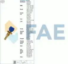 Датчик температуры автомобильный FAE 33010