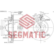 Тормозной диск SEGMATIC SBD30093231