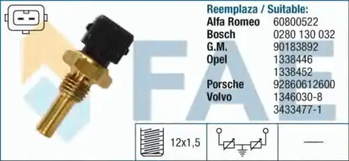 Датчик температуры автомобильный FAE 33090