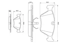 Тормозные колодки дисковые BOSCH 0 986 490 640