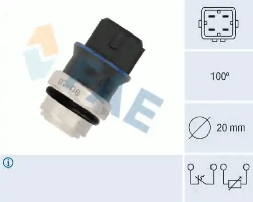 Датчик температуры автомобильный FAE 34322