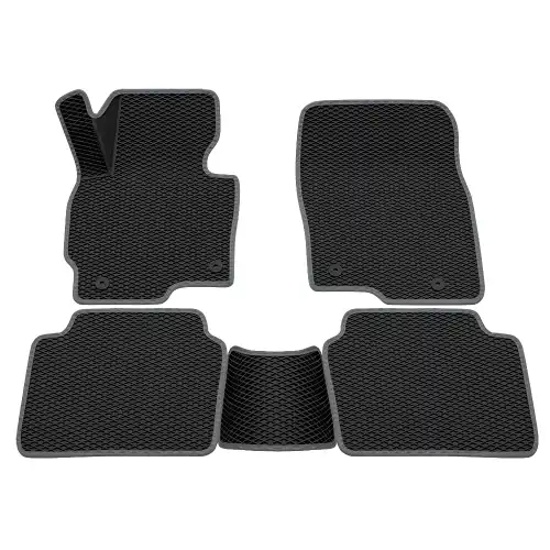 Коврики в салон REZKON 9223020102 Mazda CX-5 2012-2017 4 шт., серый черный