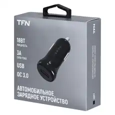 АЗУ QC3.0 б/кабеля black TFN-CCQC3BK TFN