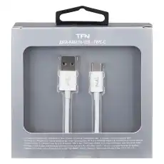 кабель TypeC 1.0m TPE white TFN-CUSBCUSB1MTPWH TFN