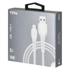 кабель TypeC forza 1.0m 5A white TFN-CUSBCUSB5A1MWH TFN