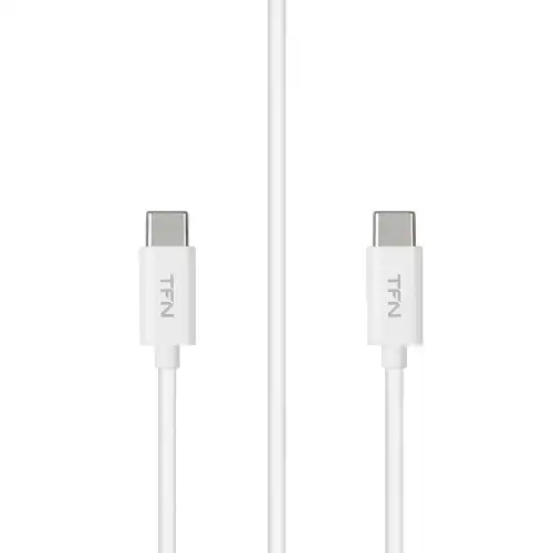 кабель TypeC-TypeC 1.0m TPE white TFN-CUSBCC1MTPWH TFN
