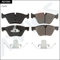 Тормозные колодки дисковые передняя ось ADVICS AD1504