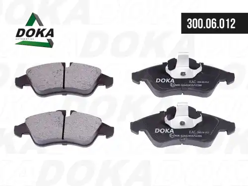 Тормозные колодки дисковые DOKA 300.06.012