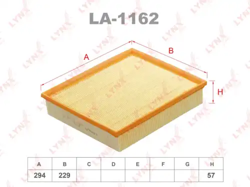 Фильтр воздушный LYNXAUTO LA-1162