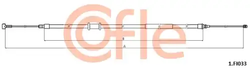 Трос ручного тормоза COFLE 92.1.FI033