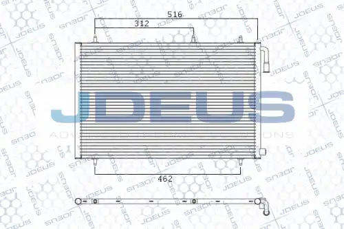 Конденсатор, кондиционер M-7210650 J. DEUS
