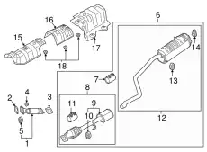 Кронштейн, глушитель 28780-H8000 HYUNDAI