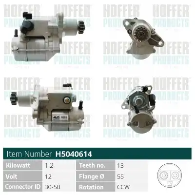 Стартер HOFFER H5040614