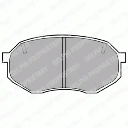 Тормозные колодки дисковые передняя ось DELPHI LP630