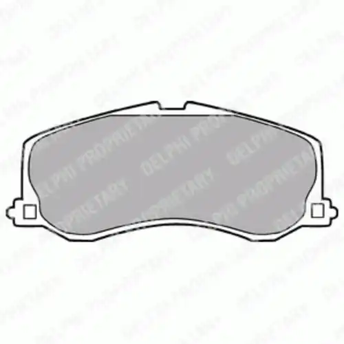 Тормозные колодки дисковые передняя ось DELPHI LP945