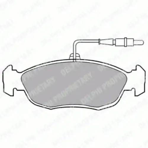 Тормозные колодки дисковые передняя ось DELPHI LP793