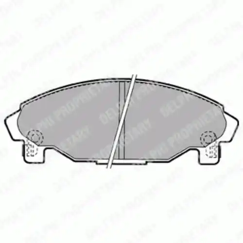 Тормозные колодки дисковые передняя ось DELPHI LP1064
