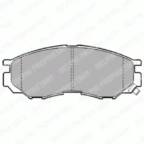 Тормозные колодки дисковые передняя ось DELPHI LP1010