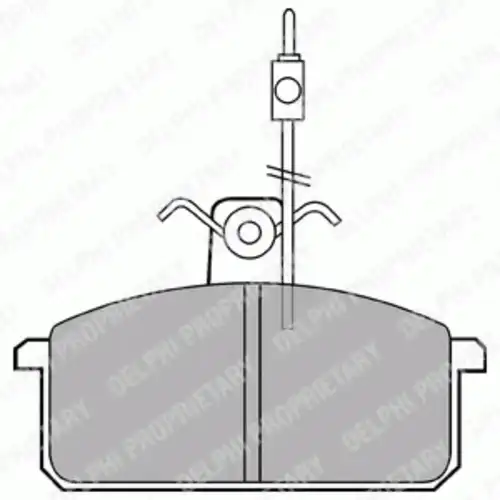 Тормозные колодки дисковые передняя ось DELPHI LP436