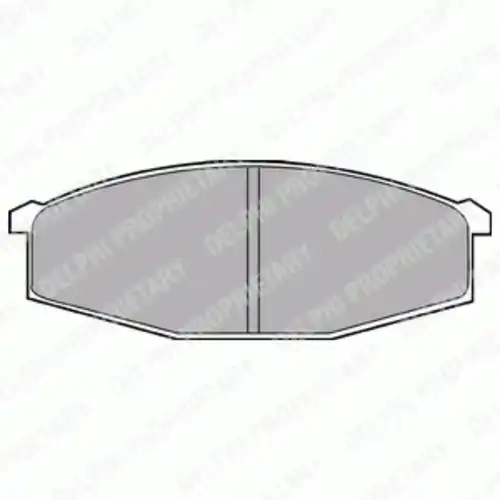 Тормозные колодки дисковые передняя ось DELPHI LP373