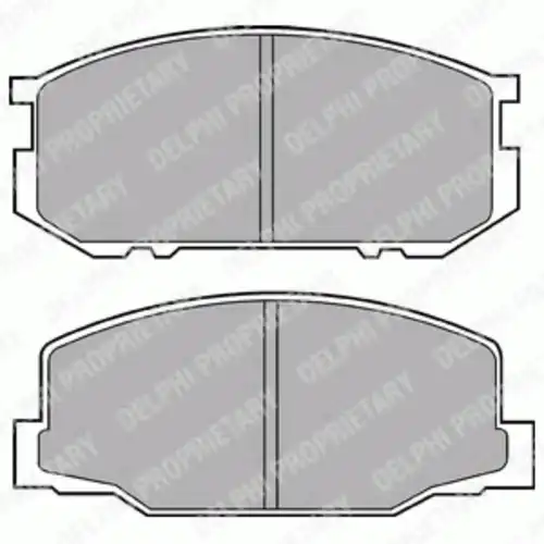 Тормозные колодки дисковые передняя ось DELPHI LP456