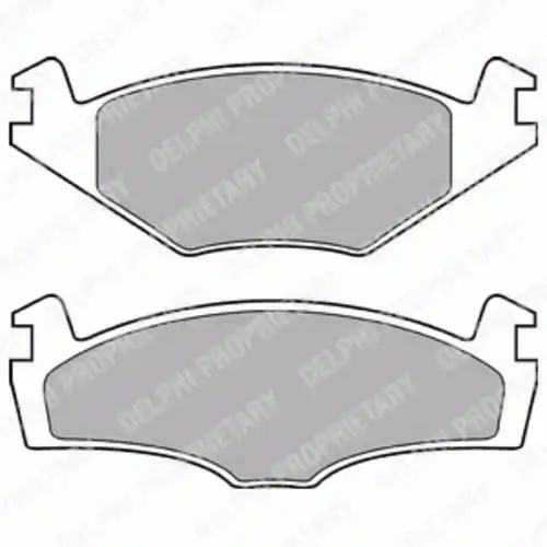 Тормозные колодки дисковые передняя ось DELPHI LP979