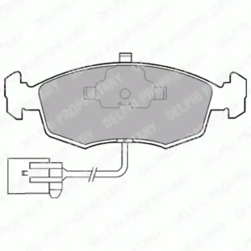 Тормозные колодки дисковые передняя ось DELPHI LP794
