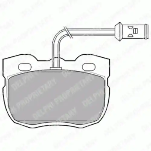 Тормозные колодки дисковые передняя ось DELPHI LP730