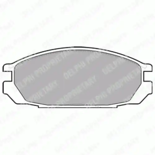 Тормозные колодки дисковые передняя ось DELPHI LP1623