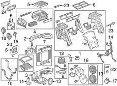 SEAL KIT,HTR & A/C EVPR & BLO MDL(INCLS 9,28,51) 20897789 CADILLAC
