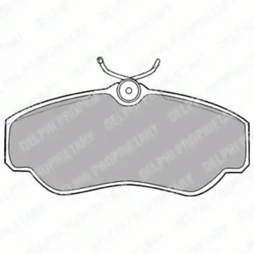Тормозные колодки дисковые передняя ось DELPHI LP913