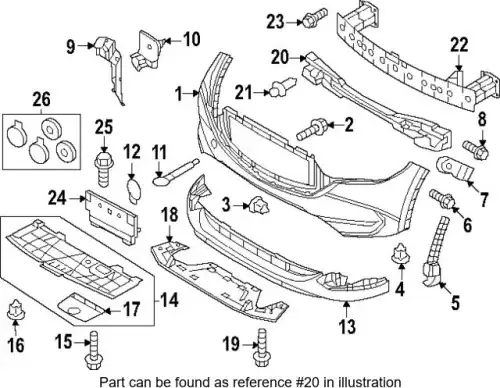 БАМПЕРА НАПОЛНИТЕЛЬ KPF150111 MAZDA