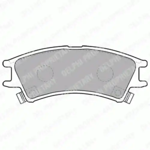 Тормозные колодки дисковые передняя ось DELPHI LP1502