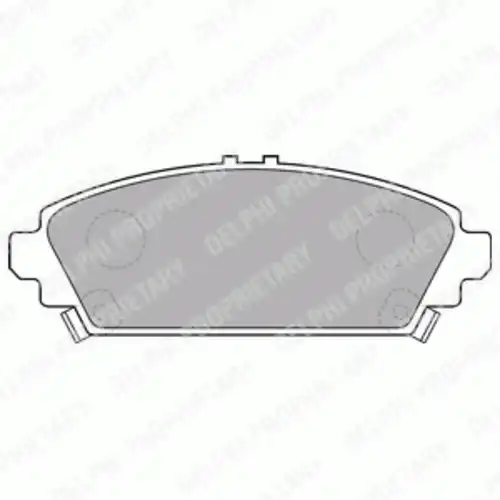 Тормозные колодки дисковые передняя ось DELPHI LP1526