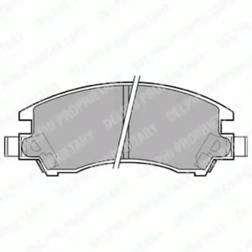 Тормозные колодки дисковые задняя ось DELPHI LP547