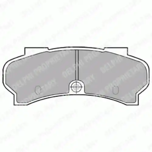 Тормозные колодки дисковые передняя ось DELPHI LP589