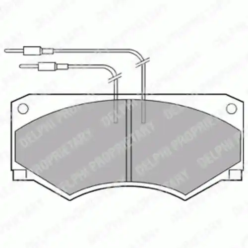Тормозные колодки дисковые передняя ось DELPHI LP583